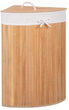 Кошик для білизни Springos бамбуковий кутовий HA0063 (5907719409436) - зображення 1