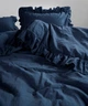 Постельное белье Limasso Stonewashed Exclusive Ranforce 160 х 220 см Dress Blue - изображение 3