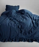 Постельное белье Limasso Stonewashed Exclusive Ranforce 160 х 220 см Dress Blue - изображение 4