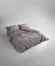 Постельное белье Limasso Stonewashed Exclusive Ranforce 160 х 220 см Opal Grey - изображение 3