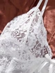 Кружевной пеньюар с широкими трусиками S Белый - изображение 3
