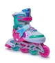Детские раздвижные ролики Scale Sports русалки, PU колеса светятся, размер 29-32.5, Тиффани - изображение 3