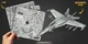 Металлический 3D конструктор Metal Earth "Истребитель-бомбардировщик F/A-18 Super Hornet" (MMS459) - изображение 12