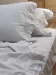 Комплект постільної білизни Cozy з рюшами білий Євро 200*220 см, простирадло 220*240 без резинки - изображение 2