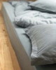 Комплект постільної білизни Cozy класичний сіро-блакитний Односпальний 140*200 см, простирадло 90*200*20 на резинці - зображення 7