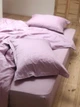 Комплект постільної білизни Cozy рожевий з вишитими півоніями в тон Односпальний 140*200 см, простирадло 130*240 без резинки - изображение 7