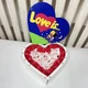 Подарочный бокс в деревянной коробке в форме сердца Love is с мыльними розами и конфетами Raffaello - изображение 3