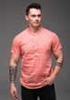 Рубашка R.A. Short Sleeve Linen коралловая 1504 2XL - изображение 1