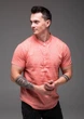 Рубашка R.A. Short Sleeve Linen коралловая 1504 2XL - изображение 2