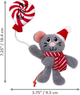 Zabawka dla kotów Kong Holiday Occasions Mouse 18 cm Szara (35585531175) - obraz 3