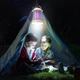 Лампа от комаров Mosquito Killer 2в1, антимоскитная лампа-ловушка с функцией фонаря, 3 режима работы, фиолетовый и белый свет, аккумуляторная USB LED лампа от насекомых для дома, дачи, улицы, палатки, с ручкой Белая AND-1251 - изображение 11