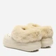 Женские сабо утепленные Crocs Furever Crush Bone 208446-2Y2 34-35 (M3/W5) 21 см Бежевые (196265285679) - изображение 4