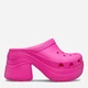 Женские мюли Crocs Siren Clog PCs 208547-6TW 42-43 (M9/W11) 27 см Розовые (196265753000) - изображение 1