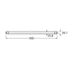 Лампа трубка LED 6,6W 600mm 230V 800lm 6500K G13 одностороннє підключення [4099854434761] Ledvance LEDTUBE T8 - зображення 5