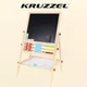 Развивающая двусторонняя доска-мольберт Kruzzel 6-в-1 СР22472, черная и белая доски, счетная доска, часы - изображение 1