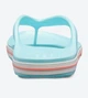 Жіночі в'єтнамки Crocs Bayaband Flip Ice Blue/Melon (40-41, бірюзовий) - зображення 7