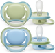 Smoczek Philips Avent Ultra Air 0-6 m SCF085/21 Niebieski/Zielony 2 szt (8720689016117) - obraz 2