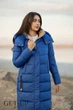 Женское зимнее длинное пальто Fodarlloy S электрик 30682 - изображение 7
