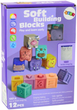 Klocki miękkie Lean Toys Zwierzęta z cyframi i literami 12 elementów 20145 (5905991023296) - obraz 1