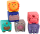 Klocki miękkie Lean Toys Zwierzęta z cyframi i literami 12 elementów 20145 (5905991023296) - obraz 3