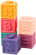 Klocki miękkie Lean Toys Zwierzęta z cyframi i literami 12 elementów 20145 (5905991023296) - obraz 4