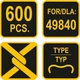Скобы стяжка сетки 2 мм VOREL тип Е 600 штук 49841 - изображение 4