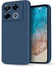 Силиконовый чехол HardCorner Infinix Note 40 Pro (с микрофиброй) Blue (41164-28) - изображение 1
