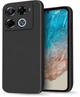 Силиконовый чехол HardCorner Infinix Note 40 Pro (с микрофиброй) Black (41164-2B) - изображение 1