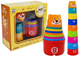 Piramidka-kubeczki dla niemowlaka LEAN Toys z cyferkami 7165 (5905323218680) - obraz 2