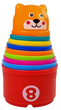 Piramidka-kubeczki dla niemowlaka LEAN Toys z cyferkami 7165 (5905323218680) - obraz 4