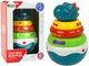 Розвиваюче брязкальце пірамідка LEAN Toys Bubble Dragon з кільцями 11623 (5905214973452) - зображення 2