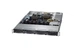 Корпус Supermicro 1U для материнських плат 12 дюймів 4x3,5 дюйми SAS SATA гаряча заміна 350 Вт Platinum чорний - зображення 1