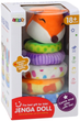 Piramidka pluszowa edukacyjna LEAN Toys Lis Kolorowa 17535 (5905991003847) - obraz 1