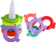 Piramidka z układankami LEAN Toys Jednorożec 8 kółek Kolorowa 17541 (5905991003908) - obraz 3