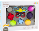 Zestaw miękkich piłek sensorycznych edukacyjnych LEAN Toys Motylek 8 elementów 22635 (5905991049845) - obraz 1