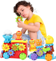 Інтерактивний музичний поїзд LEAN Toys Ведмедик з шестерінками Барвистий 22795 (5905991051442) - зображення 5
