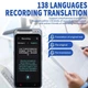 Перекладач Розумний портативний голосовий Z6 Translator 17 офлайн мов 138 онлайн мов, фото переклад 74 мовами 1500 mAh - зображення 3