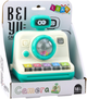 Pianinko interaktywne LEAN Toys z grzechotką, światłami i dźwiękami Biało-zielone 22833 (5905991051824) - obraz 1