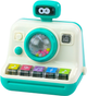 Pianinko interaktywne LEAN Toys z grzechotką, światłami i dźwiękami Biało-zielone 22833 (5905991051824) - obraz 3
