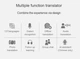 Перекладач Розумний портативний голосовий T10 Translator 16 офлайн мов, 137 онлайн мов, фото переклад 1500 mAh - зображення 3