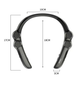 Портативная колонка на шею, Bluetooth колонка шейная дуга Беспроводная колонка с шейным ободом 760 mAh - изображение 5
