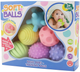 Сенсорні м'ячі для дітей LEAN Toys різнокольорова 6 шт 25052 (5905991061120) - зображення 1