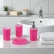 Набор для ванной Bath Series Глянец 4 предмета Акрил (12210) Розовый - изображение 2