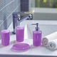 Набор для ванной Bath Series Глянец 4 предмета Акрил (12210) Фиолетовый - изображение 2