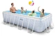 Бассейн прямоугольный каркасный Intex Grey 400х200х100 см + ступени + фильтр насос (26780) - изображение 3