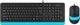Комплект (клавиатура + мышь) A4Tech Fstyler F1010 Black/Blue - изображение 1