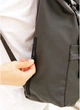 Рюкзак RollTop чорний, екошкіра, об'ємний, 54 см - зображення 5