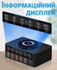 Зарядная док станция Addap MCS-818H, скоростное зарядное устройство на 5 USB-A+1 Type-C порт, с беспроводной зарядкой, PD, QC, 100W - изображение 8