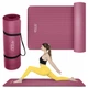 Коврик (мат) спортивный 4FIZJO NBR 180 x 60 x 1.5 см для йоги и фитнеса Burgundy (P-5905973406710) - изображение 1