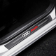 Защитная пленка на пороги логотип карбон Audi набор (Auto-62490) аксесуари для авто - изображение 3